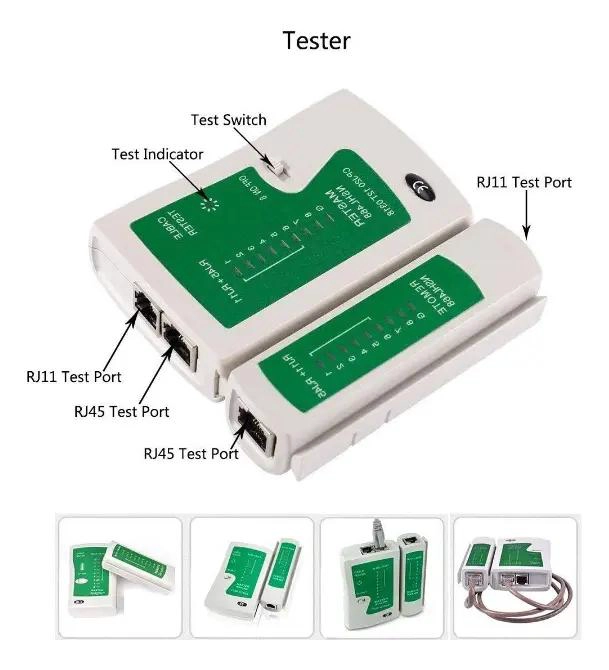 KIT DE HERRAMIENTAS PARA CABLEADO DE REDES UTP LAN - 4