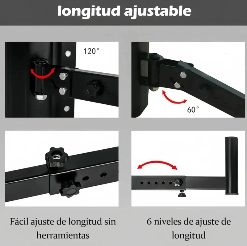 SOPORTE DE PARED PARA ALTAVOCES DE ACERO RESISTENTE - 3