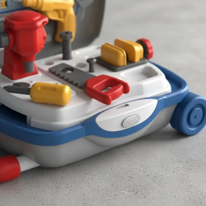 SET DE HERRAMIENTAS JUGUETE MALETA TALLER PORTATIL PARA NIÑOS - 4
