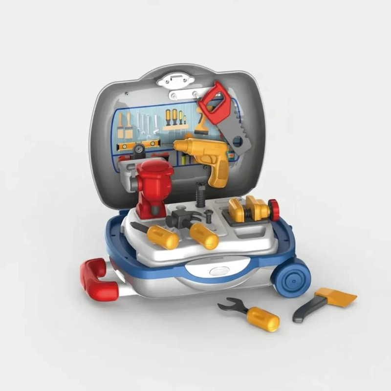 SET DE HERRAMIENTAS JUGUETE MALETA TALLER PORTATIL PARA NIÑOS - 5