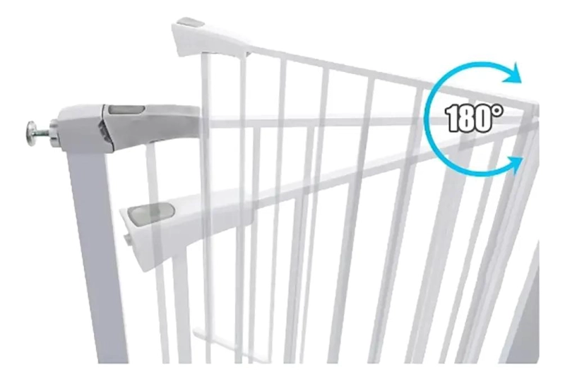 REJA DE SEGURIDAD AJUSTABLE PARA BEBE S Y MASCOTAS EN ESCALERAS - 2