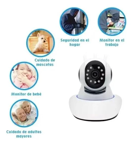 CAMARA DE SEGURIDAD IP 360 INFRARROJA CON SENSOR Y ANTENAS - 3