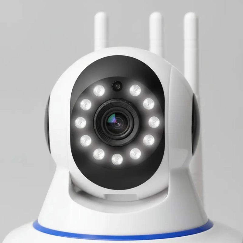 CAMARA DE SEGURIDAD IP 360 INFRARROJA CON SENSOR Y ANTENAS - 7