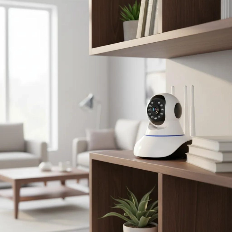CAMARA DE SEGURIDAD IP 360 INFRARROJA CON SENSOR Y ANTENAS - 9