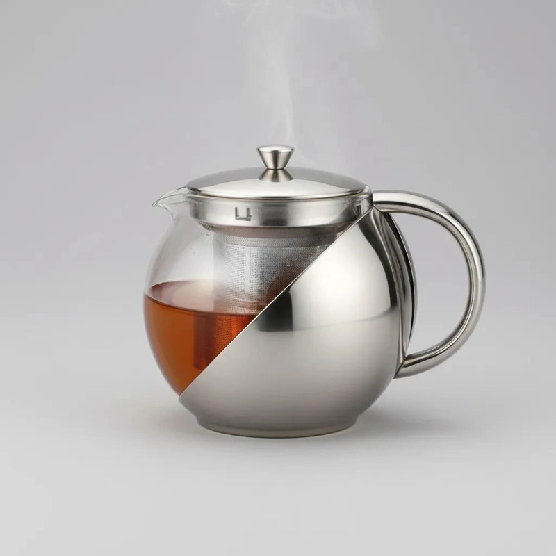 TETERA DE VIDRIO CON INFUSOR DE ACERO INOXIDABLE 900ML - 3