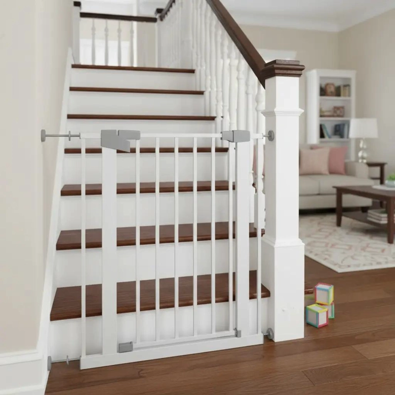 PUERTA DE SEGURIDAD AJUSTABLE PARA BEBE S Y MASCOTAS - 1