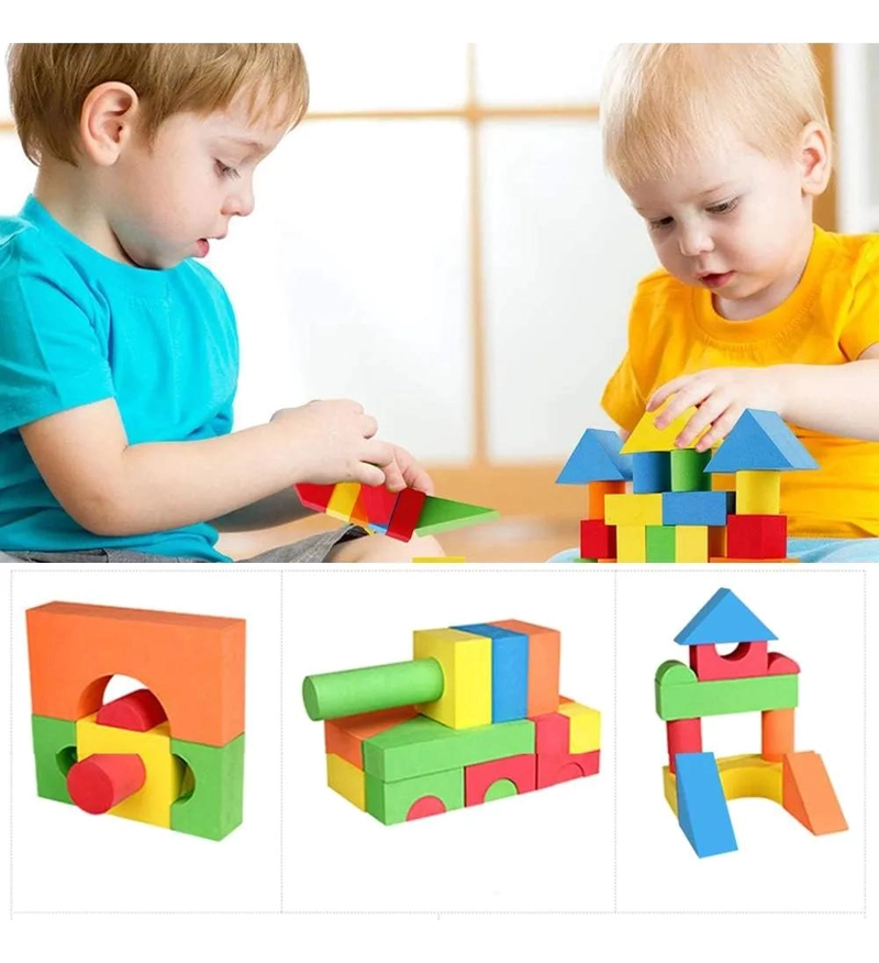 JUEGO DE 46 PIEZAS DE BLOQUES DE ESPUMA EVA PARA NIÑOS - 2