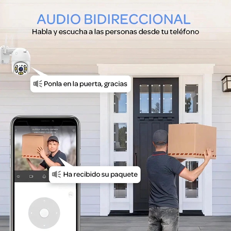 CAMARA DE SEGURIDAD INALAMBRICA PARA VIGILANCIA INTERIOR Y EXTERIOR - 3