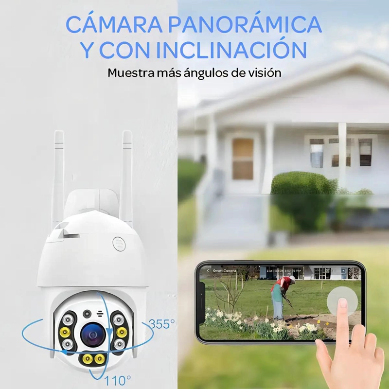 CAMARA DE SEGURIDAD INALAMBRICA PARA VIGILANCIA INTERIOR Y EXTERIOR - 4