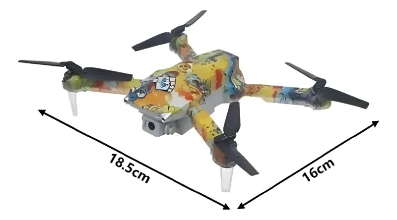 MINI DRONE 4K CON CAMARA MULTICOLOR Y CONTROL REMOTO - 3