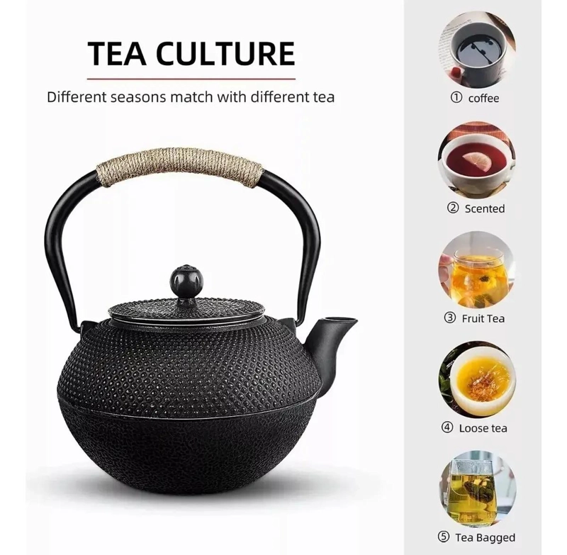 TETERA DE HIERRO FUNDIDO CON INFUSOR DE ACERO INOXIDABLE - 5