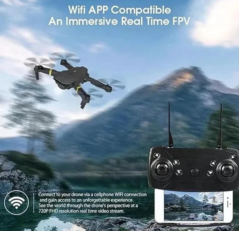 DRONE CON CAMARA 4K Y CONTROL REMOTO PARA VUELOS RECREATIVOS - 4