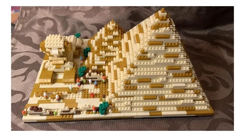 SET DE CONSTRUCCION 3D PIRAMIDES DE EGIPTO 1456 PIEZAS - 8
