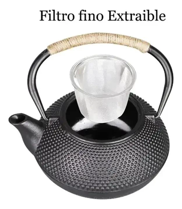 TETERA DE HIERRO FUNDIDO CON INFUSOR DE ACERO INOXIDABLE - 2