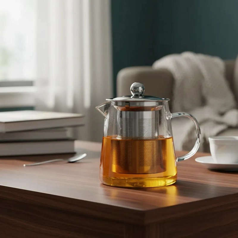 TETERA DE 750 ML CON DIFUSOR Y TAPA DE ACERO - 6