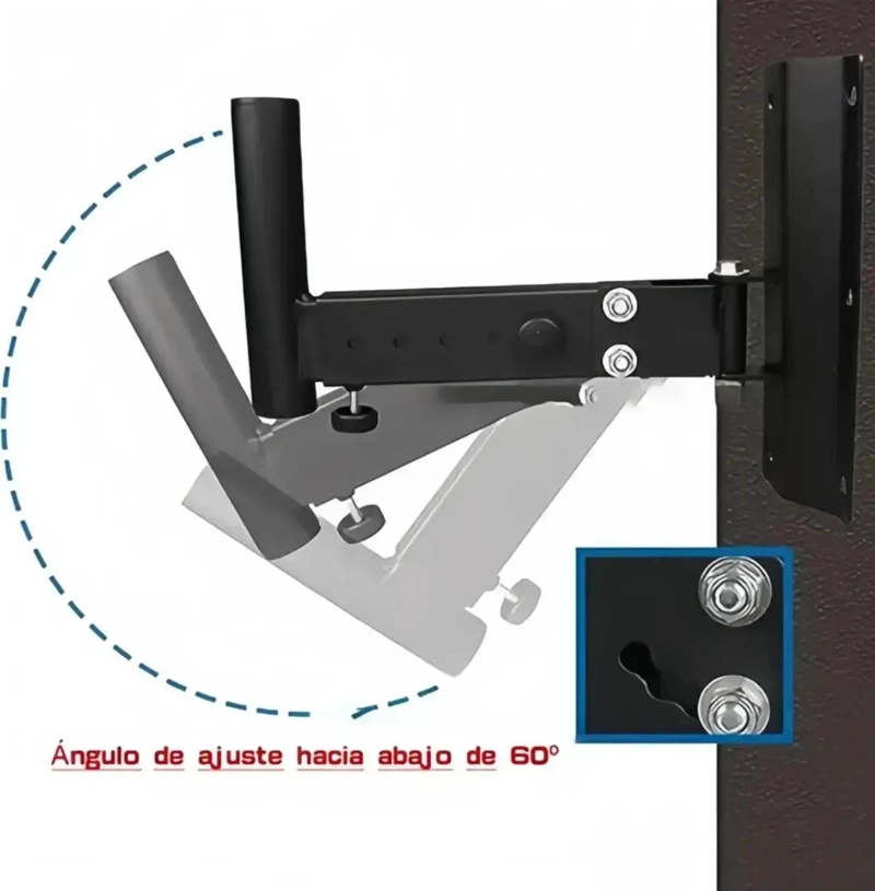 SOPORTES DE PARED PARA ALTAVOCES DE ACERO RESISTENTE - 4