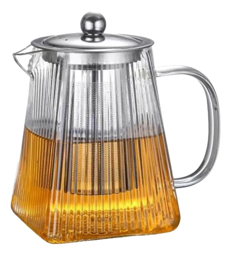 TETERA INFUSORA CUADRADA TEXTURADA DE 950 ML PARA TE - 1