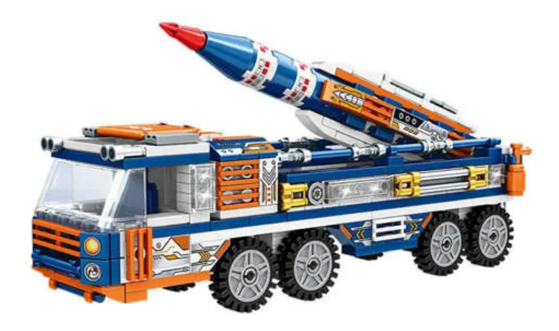 BLOQUES DE CONSTRUCCION CAMION MILITAR CON MISIL 401 PIEZAS - 1