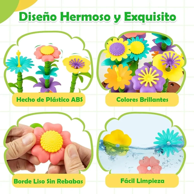 SET DE JUGUETES DE CONSTRUCCION DE JARDIN CON 103 PIEZAS - 4