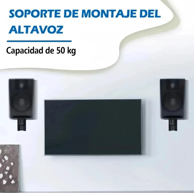 SOPORTES DE PARED PARA ALTAVOCES DE ACERO RESISTENTE - 8