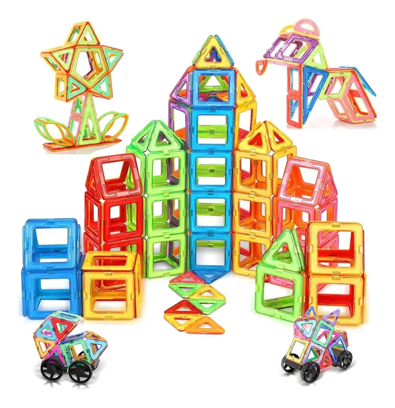 JUEGO DE CONSTRUCCION MAGNE TICO 46 PIEZAS PARA NIÑOS - 1