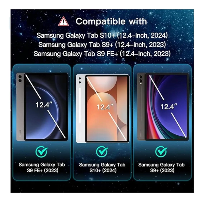 LAMINA DE VIDRIO TEMPLADO PARA TABLET SAMSUNG GALAXY S10 PLUS - 3