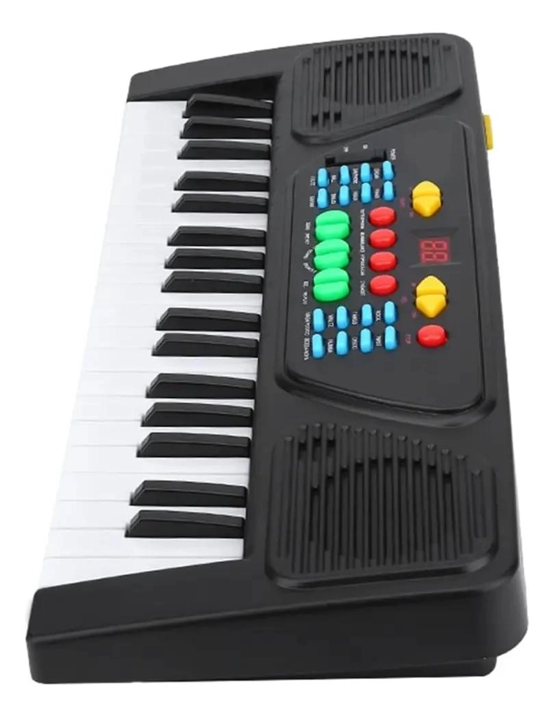 PIANO INFANTIL ELECTRONICO PORTATIL CON LUCES Y MICROFONO - 2