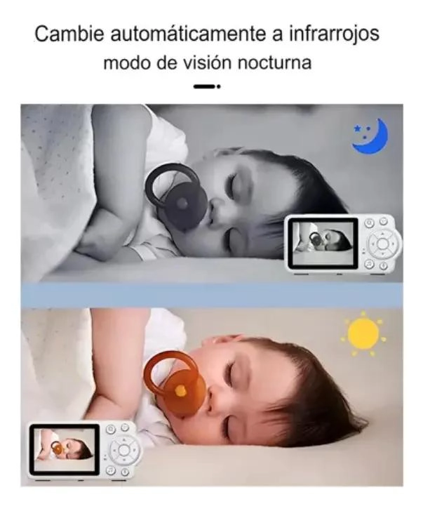 MONITOR DE BEBE  CON PANTALLA DE 2,8 PULGADAS Y VISION NOCTURNA - 2