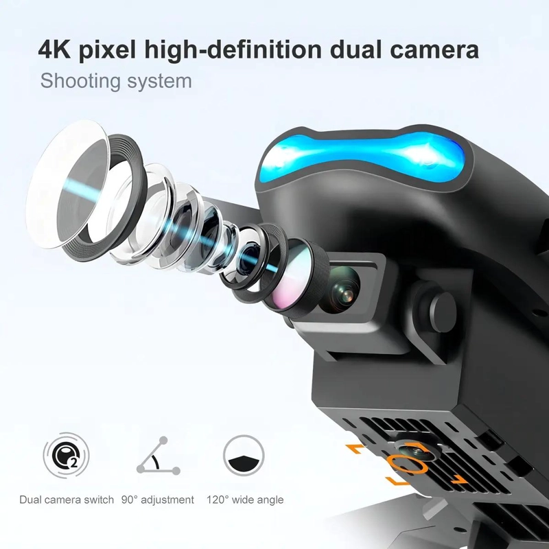 MINI DRON COMPACTO CON CAMARA 4K PARA AVENTURAS AE REAS - 2