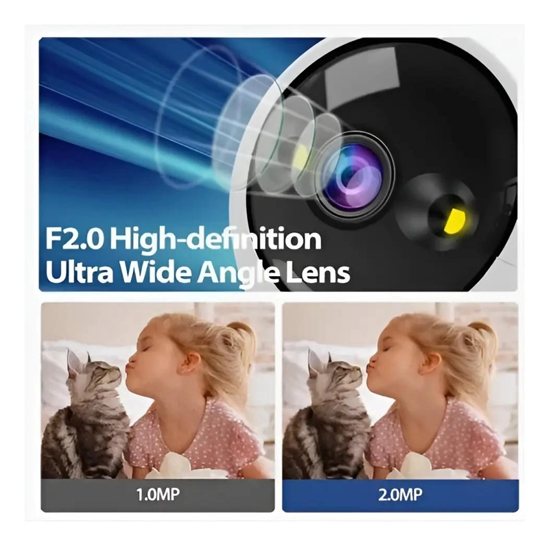 CAMARA DE SEGURIDAD WIFI CON VIDEOLLAMADA BIDIRECCIONAL 1080P - 5
