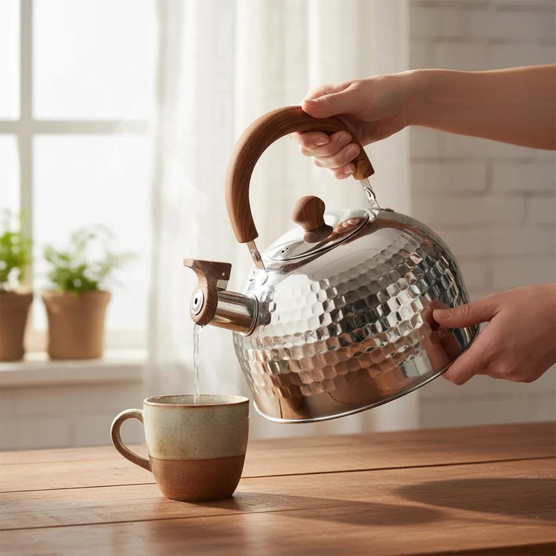 TETERA SILBANTE DE ACERO INOXIDABLE 2 LITROS PARA COCINA - 3