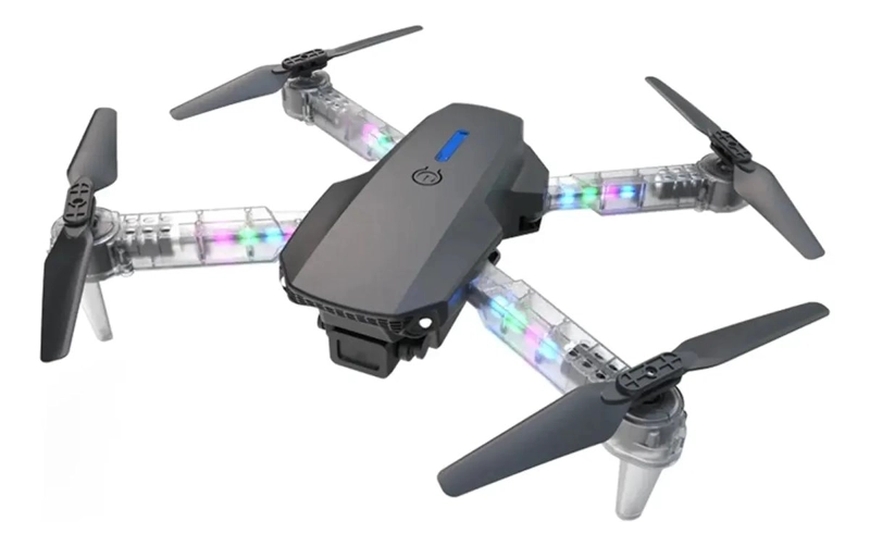 DRON PLEGABLE CON CAMARA HD Y LUCES RGB PARA VUELO ESTABLE - 2