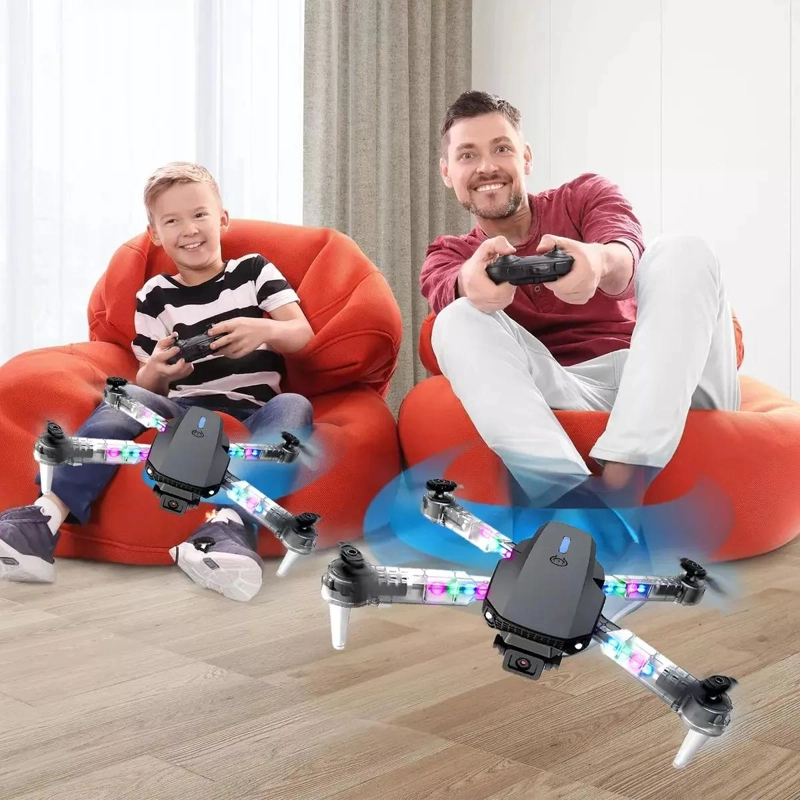 DRON PLEGABLE CON CAMARA HD Y LUCES RGB PARA VUELO ESTABLE - 5