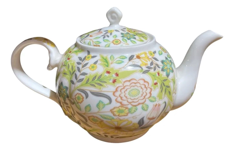 TETERA DE 950 ML CON TAPA Y DISEÑO FLORAL VINTAGE - 2