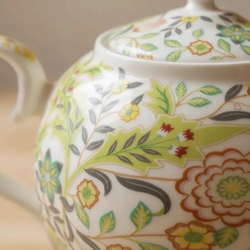 TETERA DE 950 ML CON TAPA Y DISEÑO FLORAL VINTAGE - 5