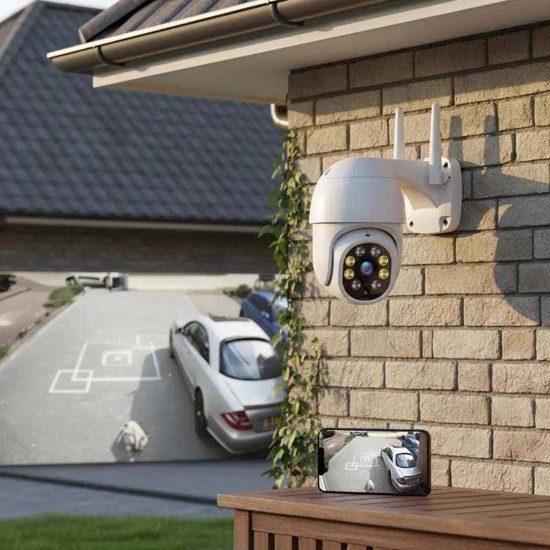 CAMARA DE SEGURIDAD WIFI PARA INTERIOR Y EXTERIOR CON DETECCION DE MOVIMIENTO - 1