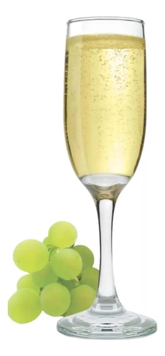 ELEGANTES COPAS DE CHAMPAGNE DE VIDRIO 176CC PARA CELEBRACIONES - 2