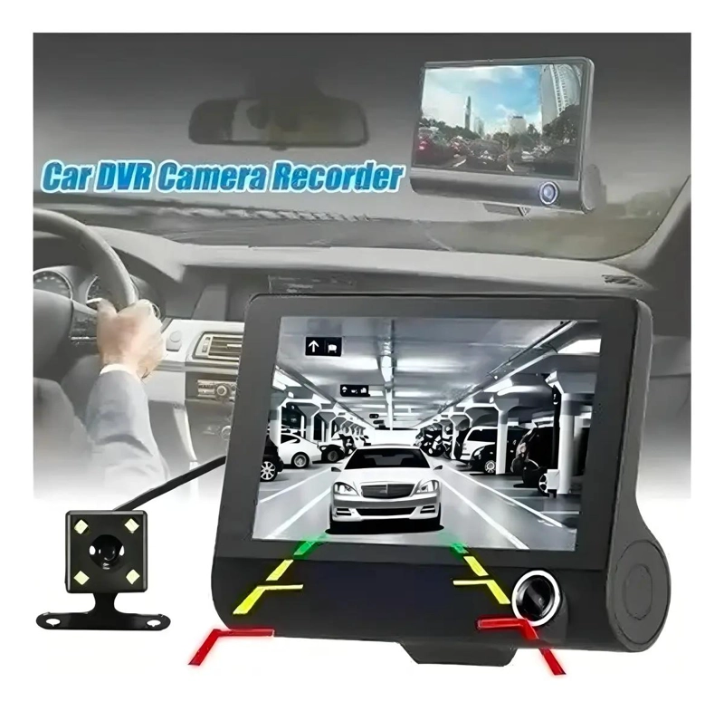 CAMARA DE AUTO 3 EN 1 CON GRABACION HD Y PANTALLA DE 4 PULGADAS - 2