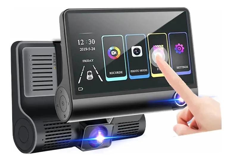 CAMARA DE AUTO 3 EN 1 CON GRABACION HD Y PANTALLA DE 4 PULGADAS - 8