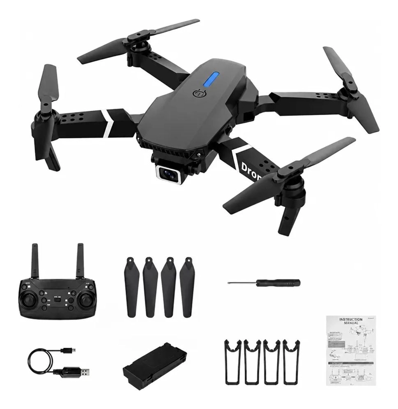 DRONE E88 PRO CON CAMARA DUAL Y CONEXION WIFI - 1