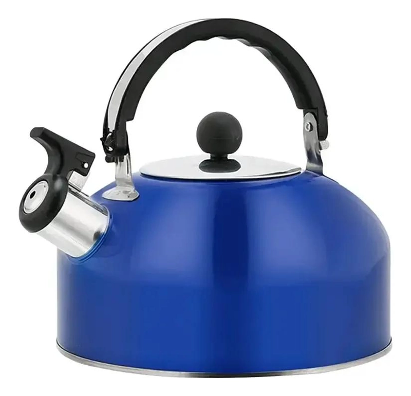TETERA DE ACERO INOXIDABLE 3 LITROS CON SILBATO ELEGANTE - 3