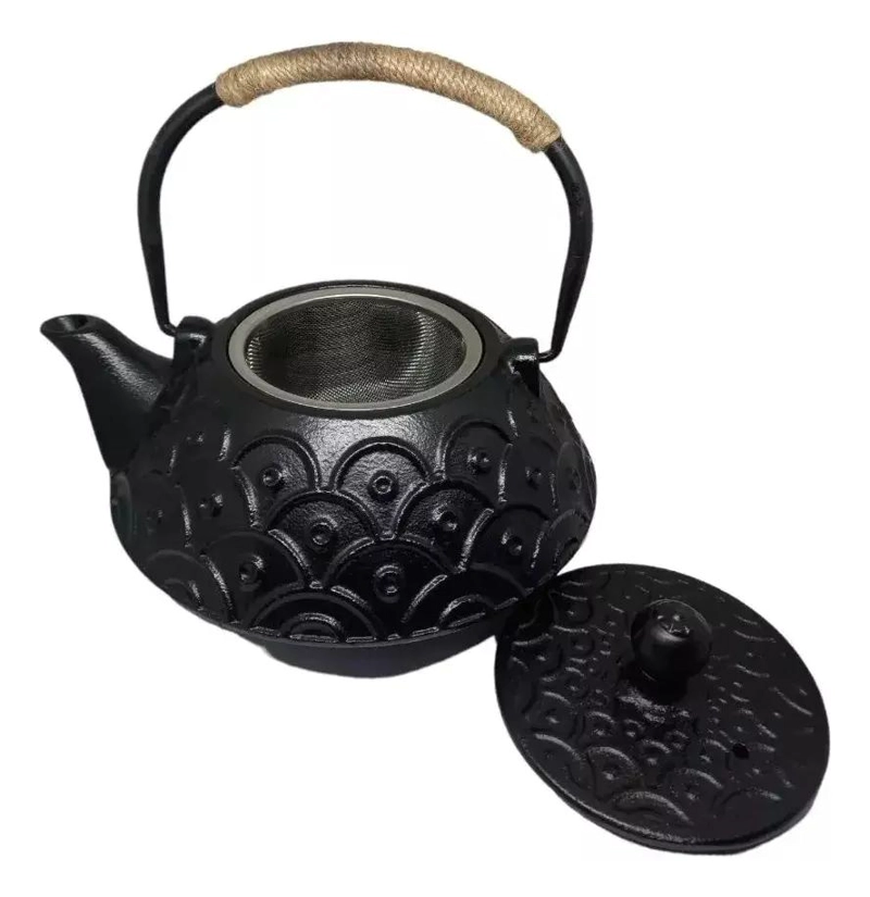 TETERA DE HIERRO FUNDIDO 0,8 L CON INFUSOR DE ACERO INOXIDABLE - 1