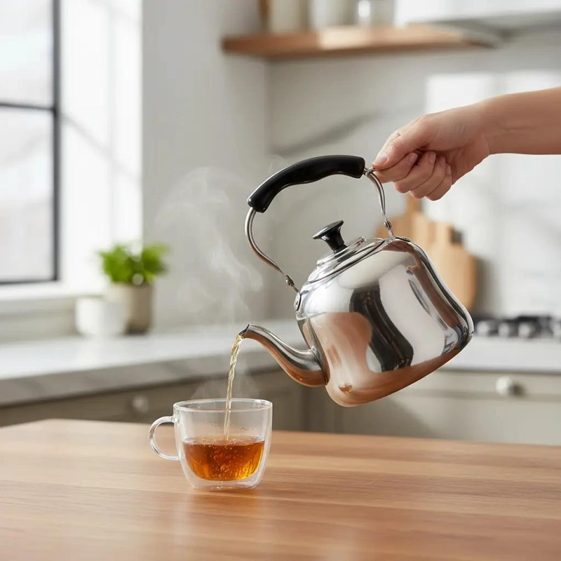 TETERA DE ACERO INOXIDABLE CON INFUSOR DE 2 LITROS - 2