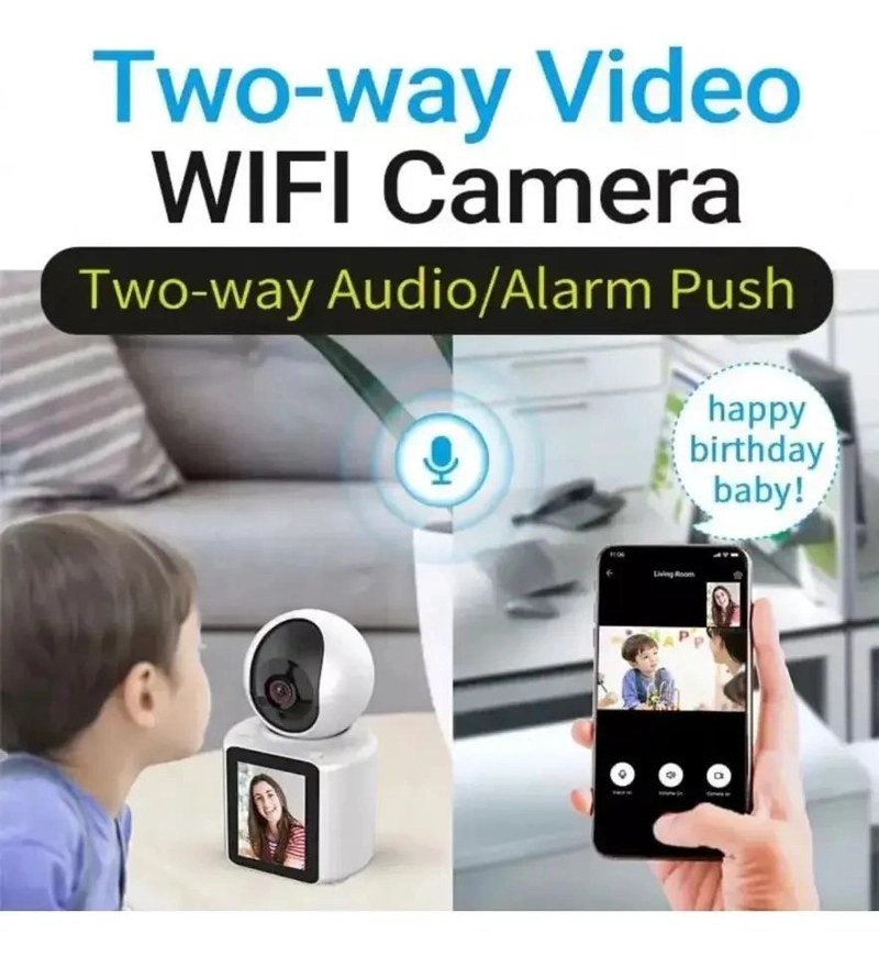 CAMARA DE SEGURIDAD IP WIFI 360° CON AUDIO Y VIDEO - 2