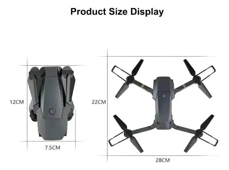 DRONE PLEGABLE CON CAMARA HD Y WI-FI PARA VUELOS RECREATIVOS - 2