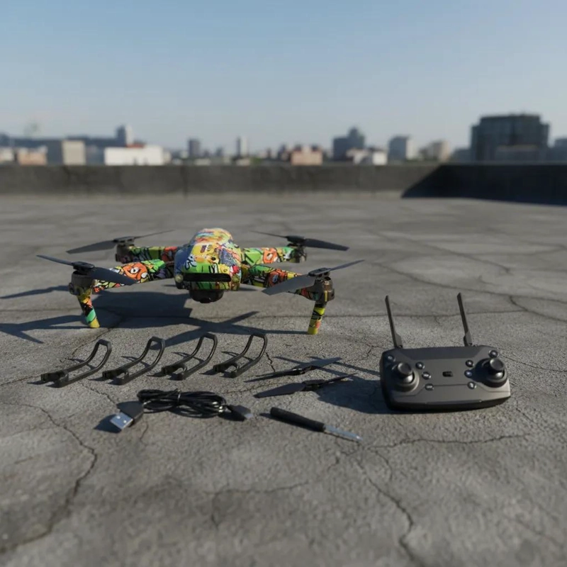 DRON CON CAMARA DUAL 4K Y CONTROL REMOTO PARA NIÑOS - 10