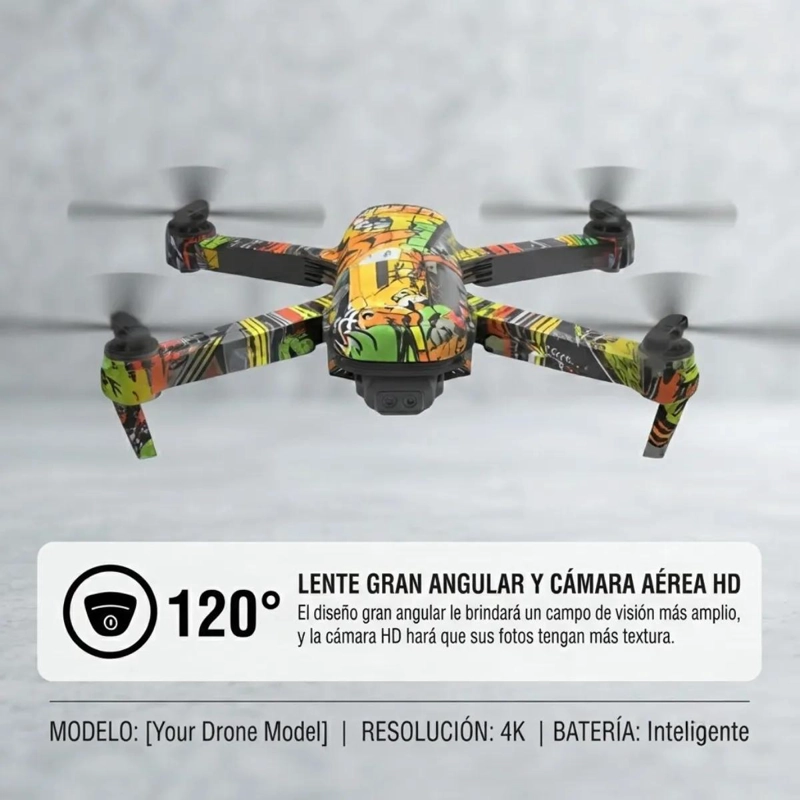 DRON CON CAMARA DUAL 4K Y CONTROL REMOTO PARA NIÑOS - 5