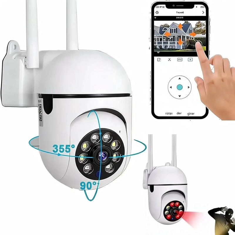 CAMARA DE SEGURIDAD WIFI CON AUDIO BIDIRECCIONAL Y ALARMA - 1