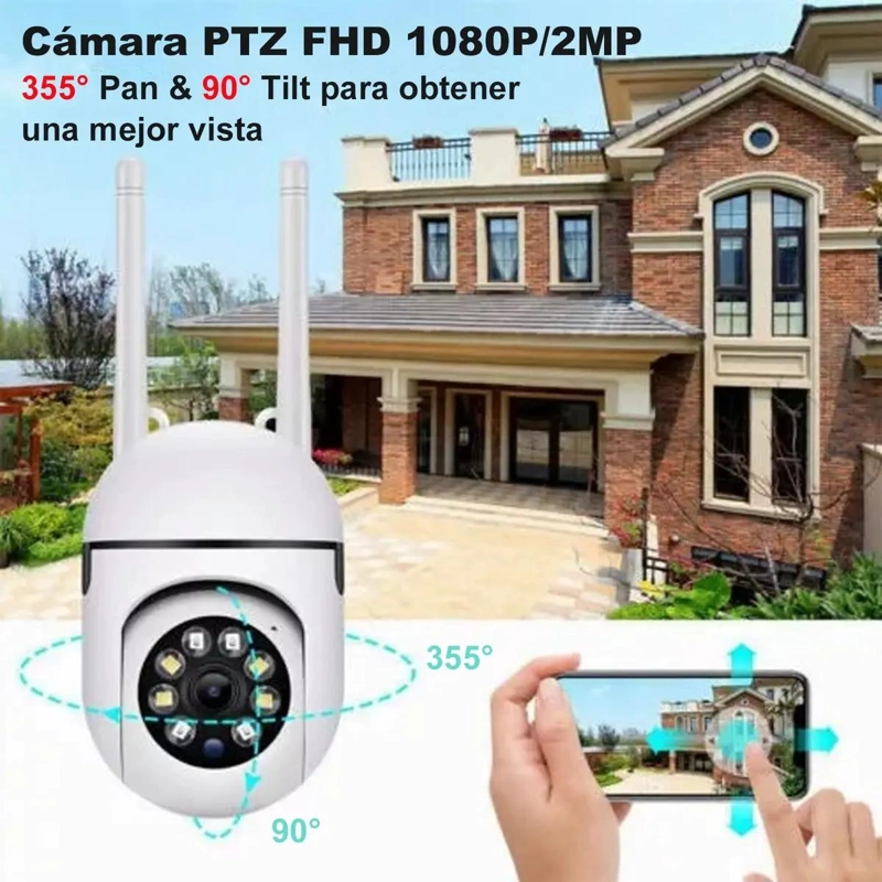 CAMARA DE SEGURIDAD WIFI CON AUDIO BIDIRECCIONAL Y ALARMA - 8