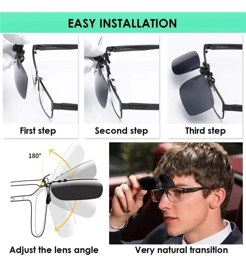LENTES SOBREPUESTOS PARA VISION NOCTURNA Y PROTECCION UV - 3